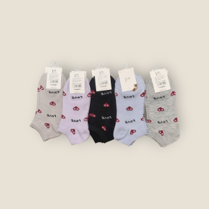 Women's cotton ankle socks (Pack of 5)