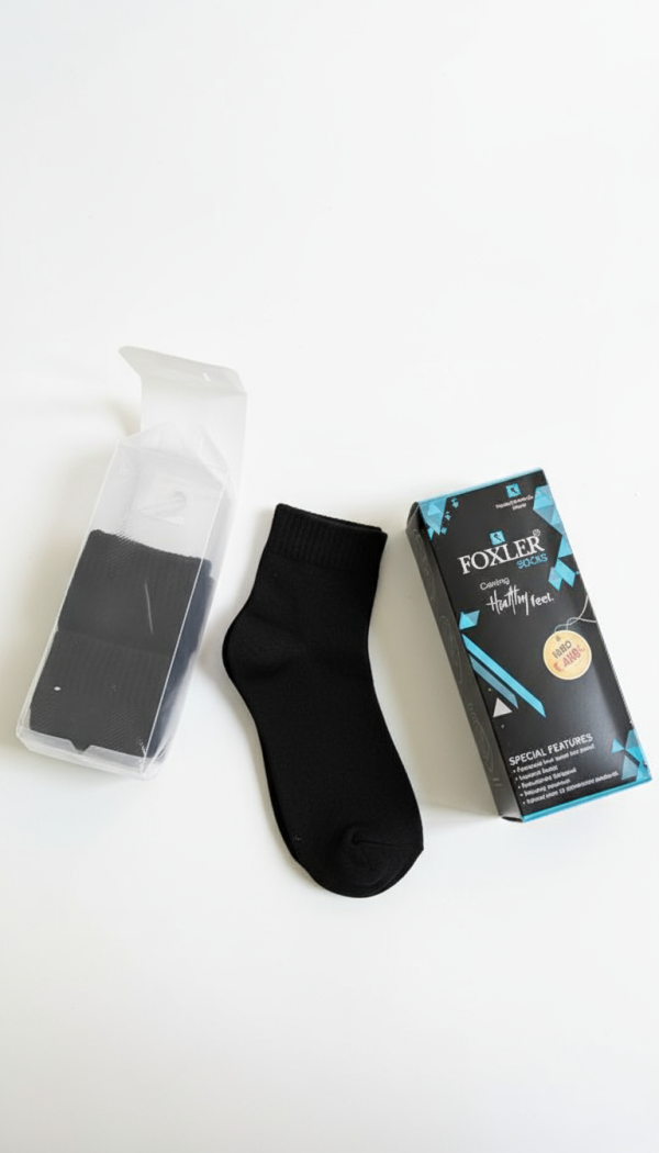 Foxler thick ankle length socks special colour(pack of 3)