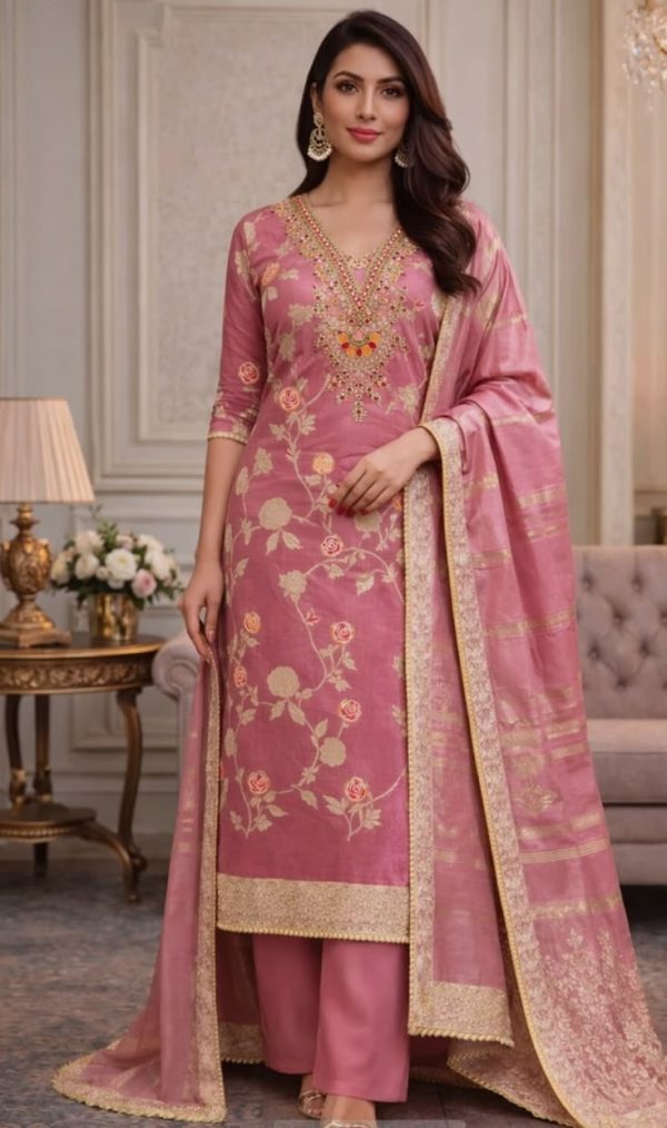 Women's Printed Cotton Straight Kurti with 3/4 Sleeves