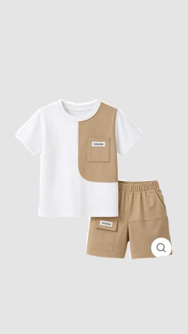 Kids' Pure Cotton Printed T-Shirt & Shorts Co-ord Set