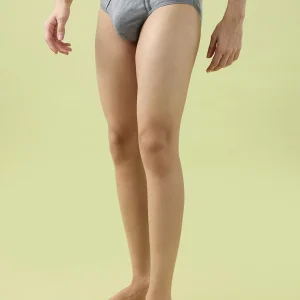 Macho Hint Mens Metro Plain Cotton Briefs with High Sweat Absorption (Pack of 2)