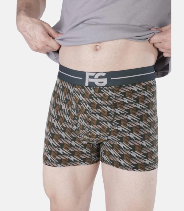 Men Tencel Lycra Micro Modal Printed Mini Trunks FG- 3025