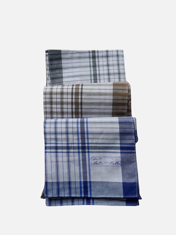 Cotton Handkerchief for Mens Soft Skin-Friendly Lightweight & Absorbent (Pack of 12)