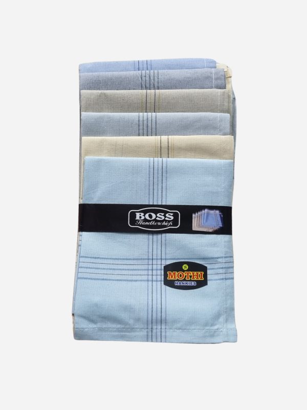 Pack Of 12 Cotton Handkerchief for Mens,  Full Face Cover, Soft, Skin-Friendly, Lightweight & Absorbent